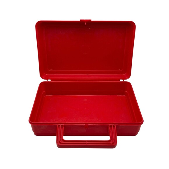 Vintage Pluto Mickey Disney Cook’d Comic Up Whirley Works Red Pencil / Lunch Box - Picture 2 of 4